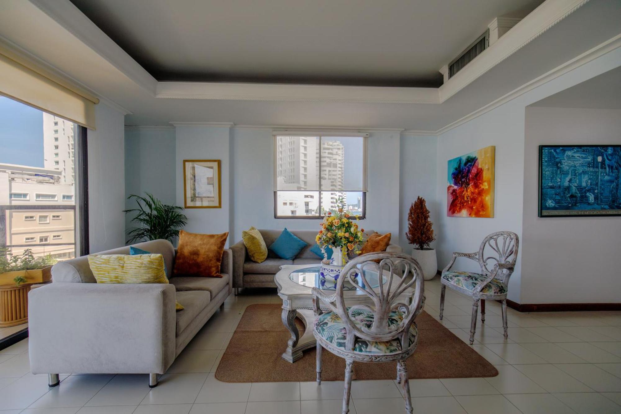 Amplia Habitación Con Vista Al Mar Y Baño Privado * Cartagena