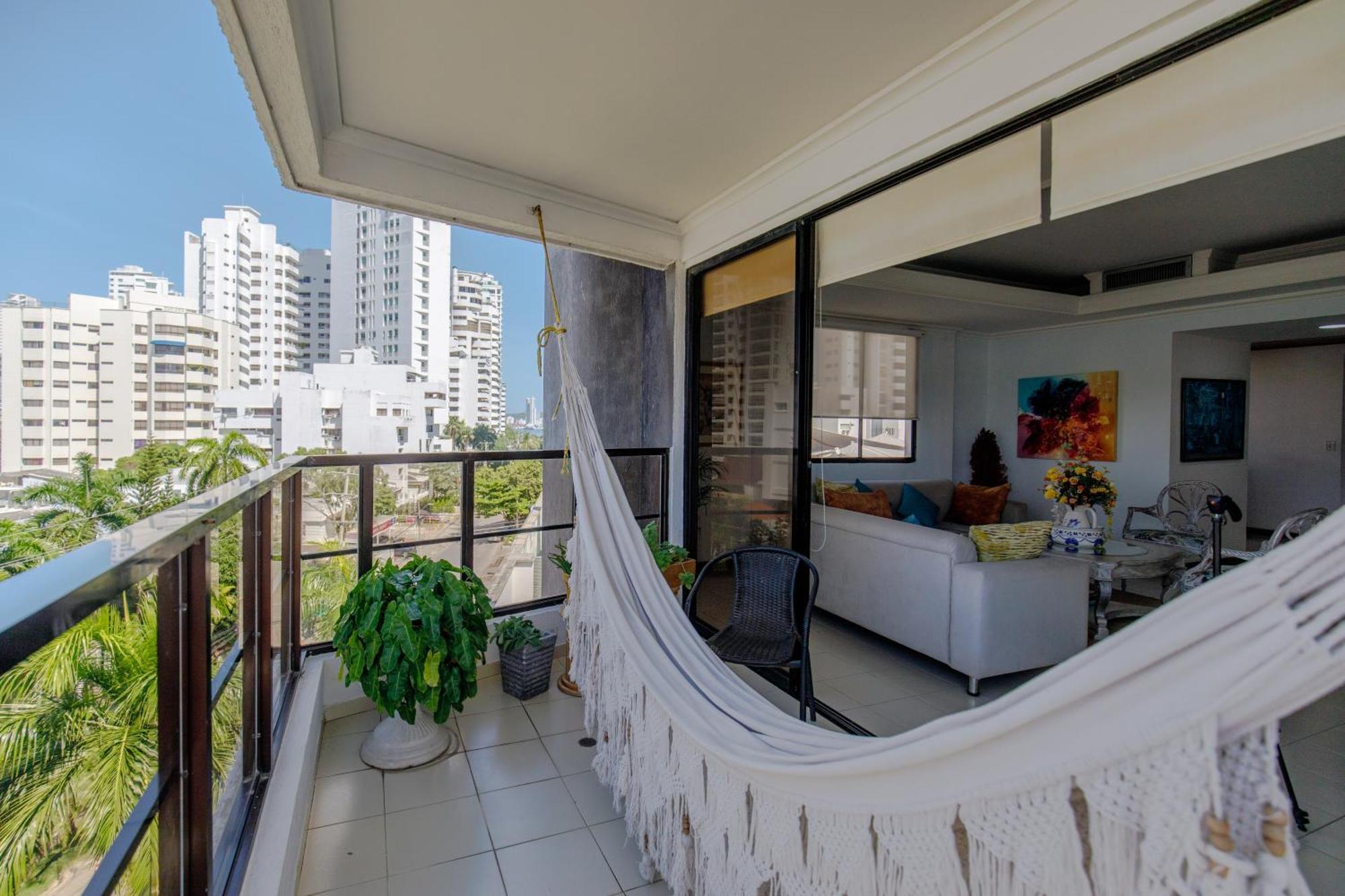 Amplia Habitación Con Vista Al Mar Y Baño Privado Cartagena